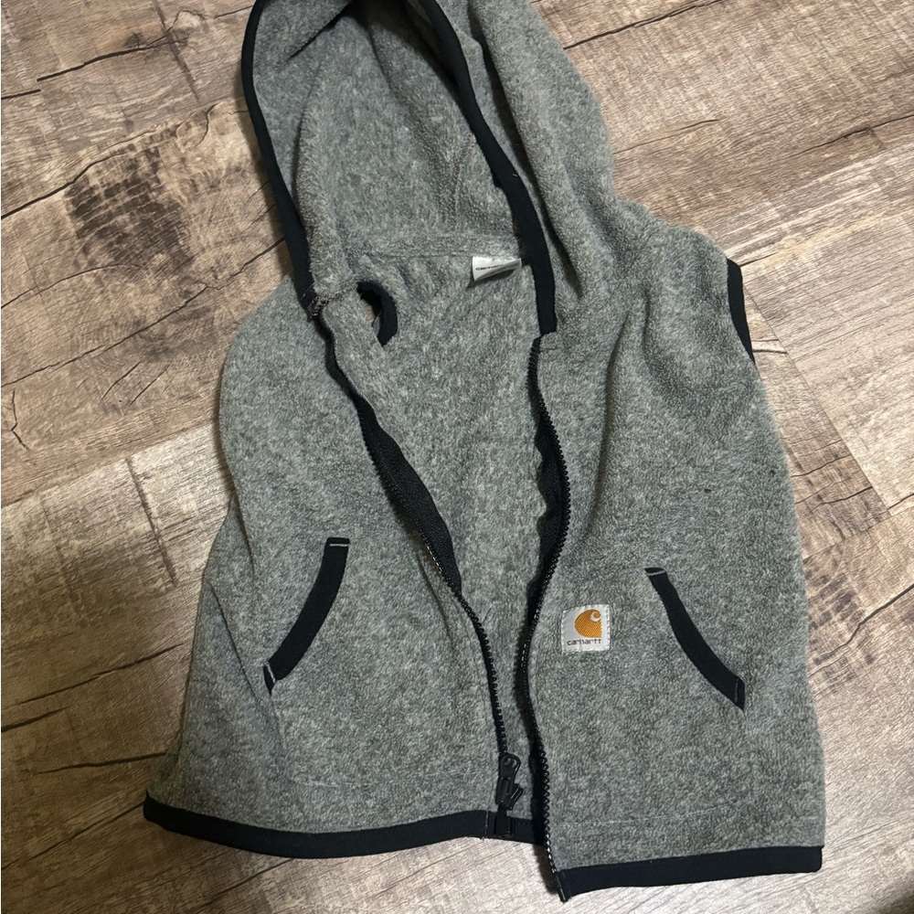 Carhartt Charcoal Vest with Black Edging